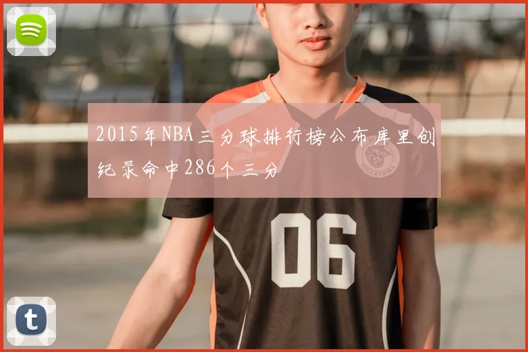 2015年NBA三分球排行榜公布库里创纪录命中286个三分